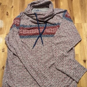 American Rag Men's Long Sleeve Shirt with Mock Turtleneck and Drawstring Sz. M